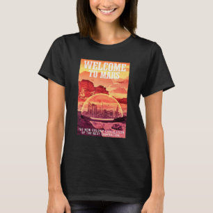 Camiseta Astronauta De Marte Bienvenidos A Marte
