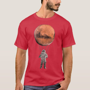 Camiseta Astronauta de Marte Paracaidismo espacial