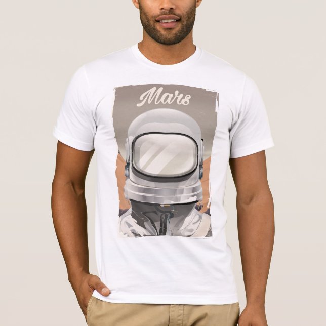 Camiseta Astronauta de Marte vintage (Anverso)