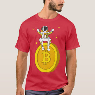 Camiseta Astronauta de moneda digital Crypto WorldBitcoin B