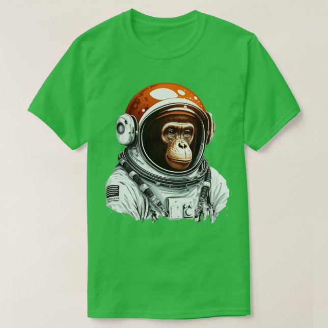 Camiseta astronauta de mono (Diseño del anverso)