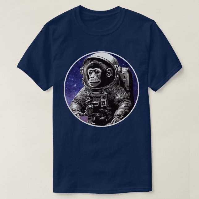 Camiseta astronauta de mono (Diseño del anverso)