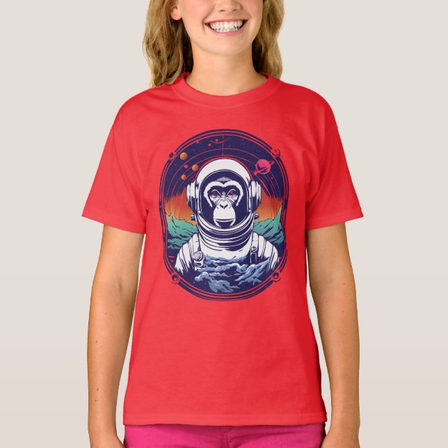 Camiseta Astronauta de mono espacial (Anverso)