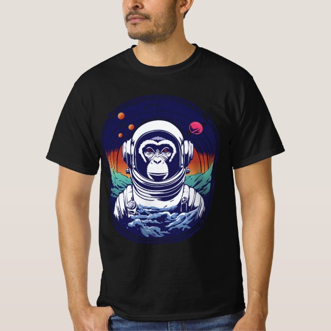 Camiseta Astronauta de mono espacial (Anverso)