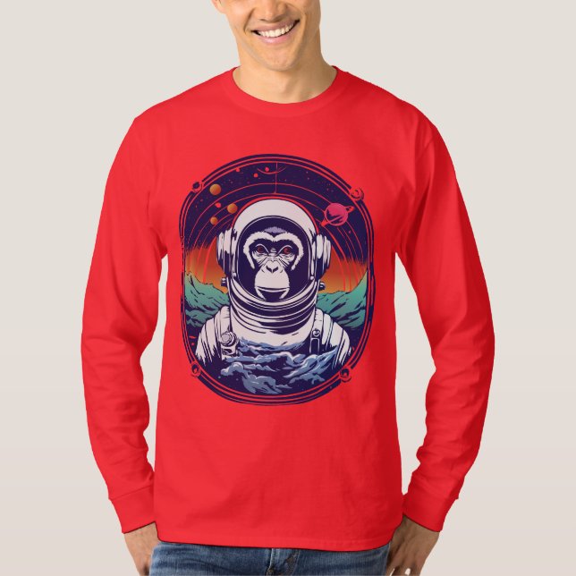 Camiseta Astronauta de mono espacial (Anverso)