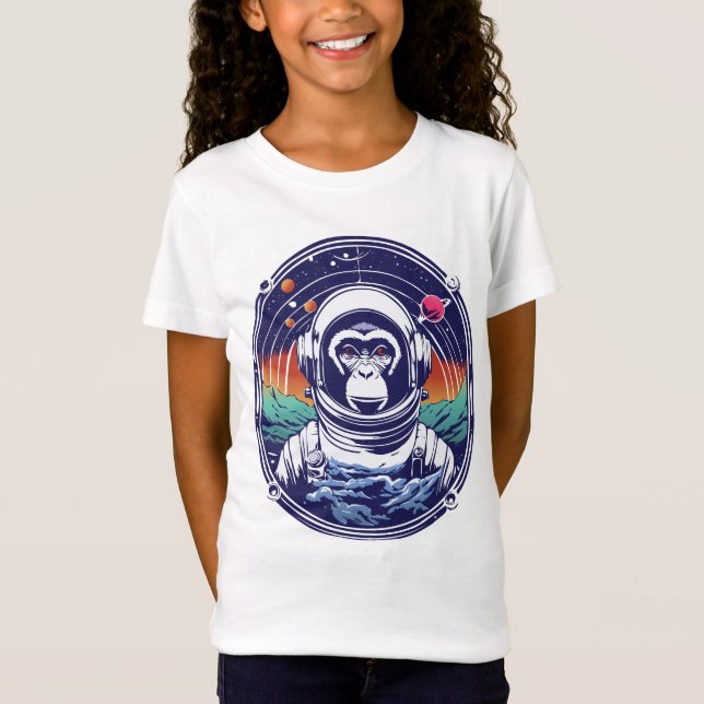 Camiseta Astronauta de mono espacial (Anverso)