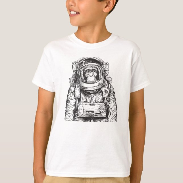 Camiseta Astronauta de monos (Anverso)