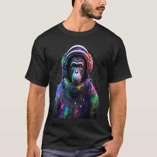 Camiseta Astronauta de monos con casco y cabezal de juego e