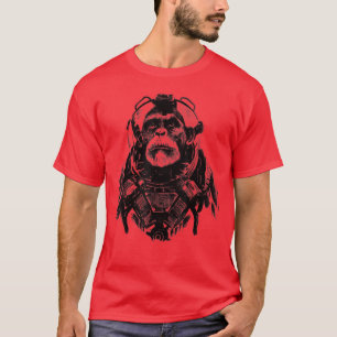 Camiseta Astronauta de monos espaciales Ape Funny Animal Lo