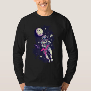 Camiseta Astronauta de música rock con rock de guitarra Pun