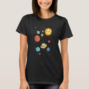 Camiseta Astronauta de naves espaciales del sistema de enla