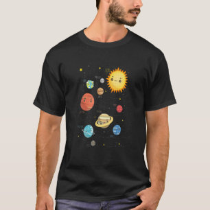 Camiseta Astronauta de naves espaciales del sistema de enla
