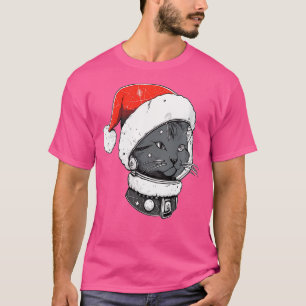 Camiseta Astronauta de Navidad Gato Trippy Edm Rave de Invi