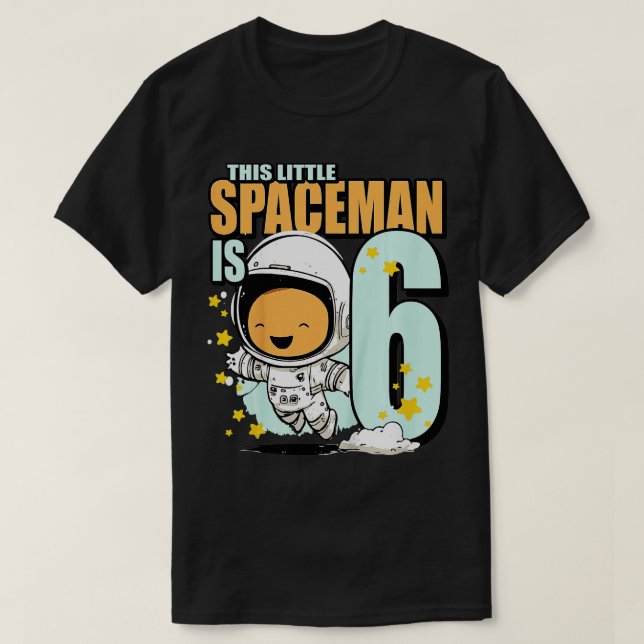 Camiseta Astronauta de niño de 6 años de edad de 6º nacimie (Diseño del anverso)