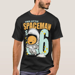 Camiseta Astronauta de niño de 6 años de edad de 6º nacimie