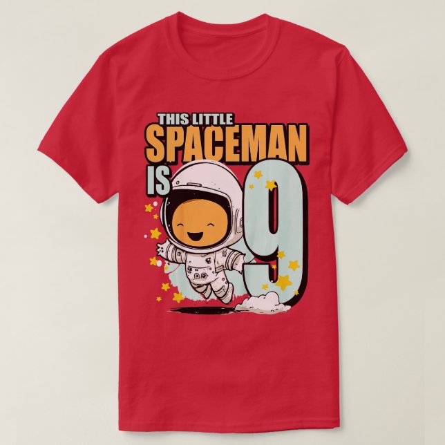 Camiseta Astronauta de niño de 9 años de edad (Diseño del anverso)
