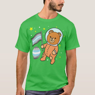 Camiseta Astronauta de oso lindo Demiboy Pride Premium