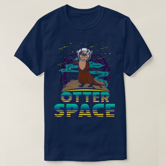 Camiseta Astronauta de Otter Space Astronaut Galaxy Science (Diseño del anverso)