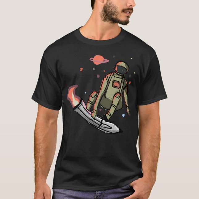Camiseta Astronauta de patinaje (Anverso)