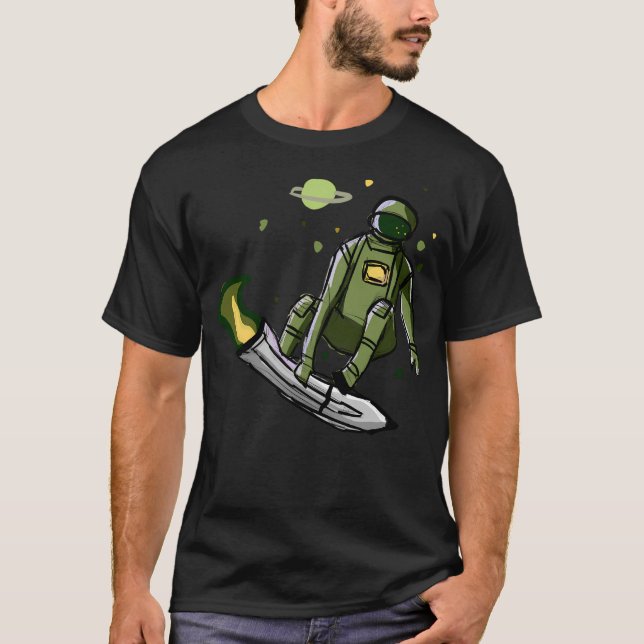 Camiseta Astronauta de patinaje (Anverso)