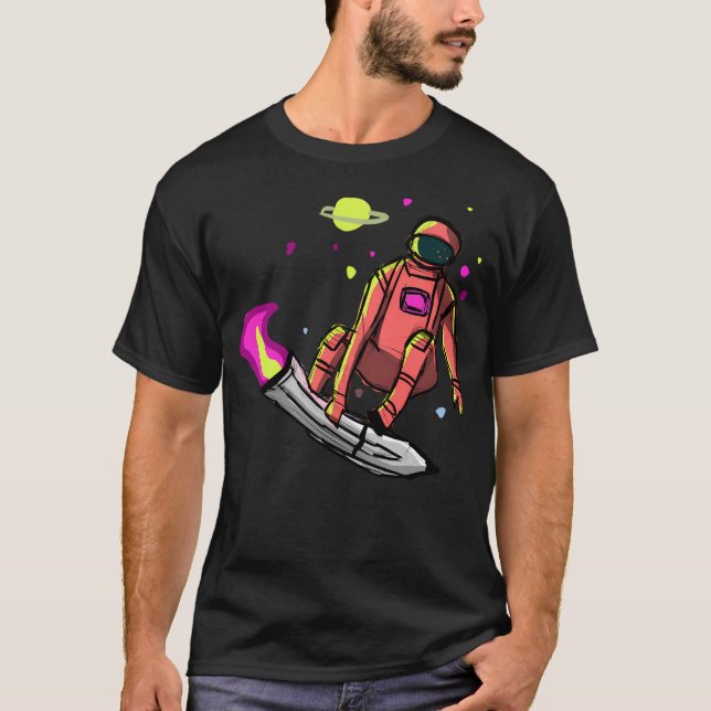 Camiseta Astronauta de patinaje (Anverso)