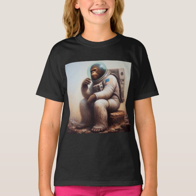 Camiseta Astronauta de pie grande (Anverso)