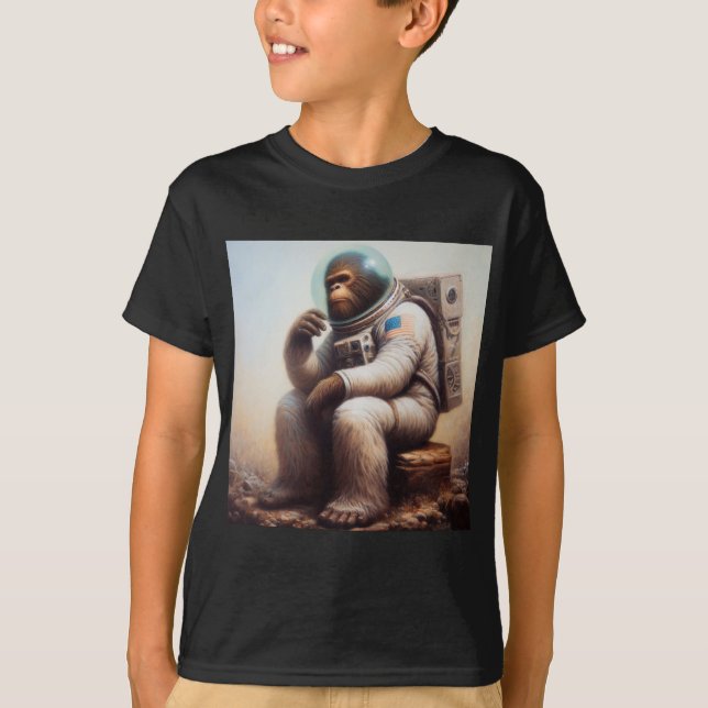 Camiseta Astronauta de pie grande (Anverso)