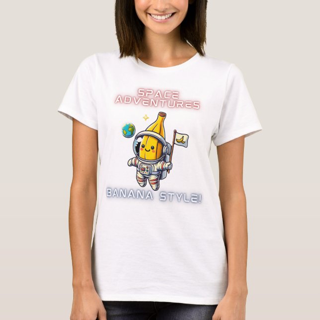 Camiseta Astronauta de plátanos espaciales Adventures (Anverso)