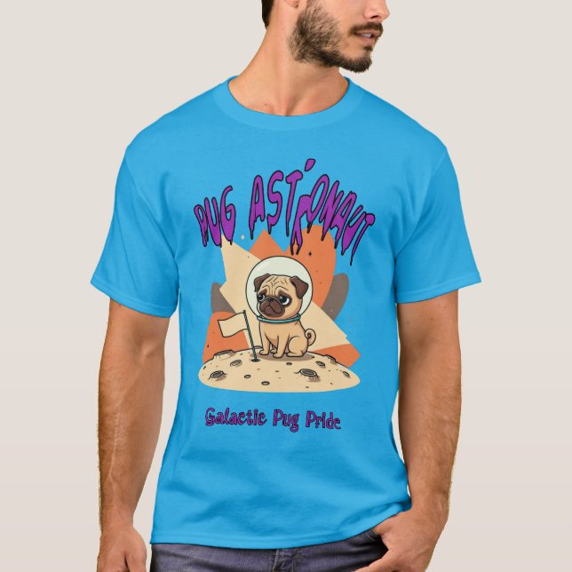 Camiseta Astronauta de Pug (Anverso)