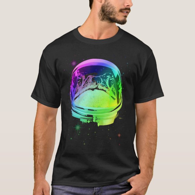 Camiseta Astronauta De Rana En Casco Espacial (Anverso)