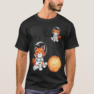 Camiseta Astronauta de Red Panda Viaja por el espacio anima