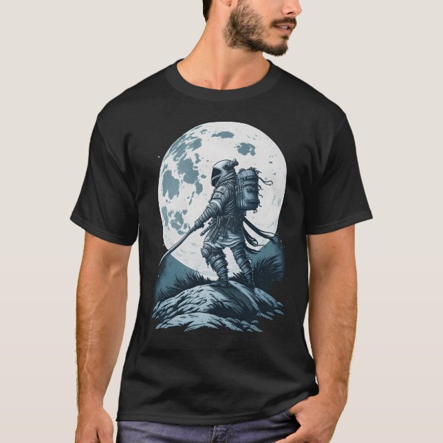 Camiseta astronauta de samurai (Anverso)