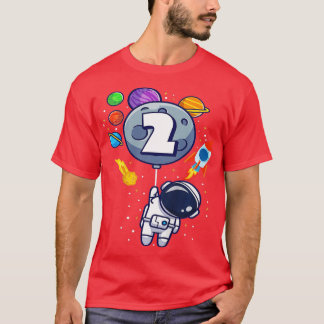Camiseta Astronauta de segundo cumpleaños de 2 años