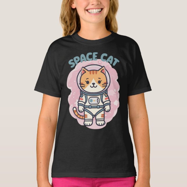 Camiseta Astronauta de SPACE CAT (Anverso)