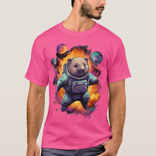 Camiseta Astronauta de Space Wombat (Anverso)