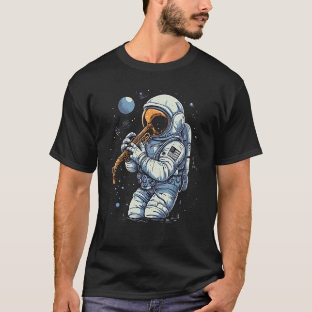 Camiseta Astronauta de trompeta (Anverso)