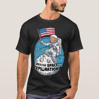 Camiseta Astronauta de Trump vota por exploración espacial