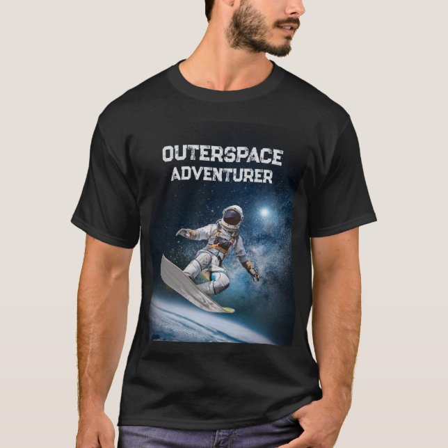 Camiseta Astronauta De Vacaciones En El Espacio Sobre La Ti (Anverso)