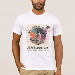 CAMISETA ASTRONAUTA DE VENTAJA EN GRÁFICO DEL ESPACIO EXTER
