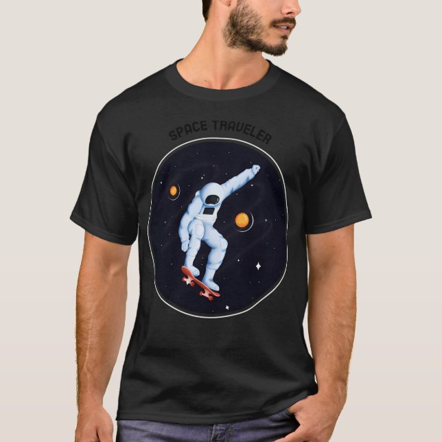 Camiseta Astronauta de viajes espaciales (Anverso)