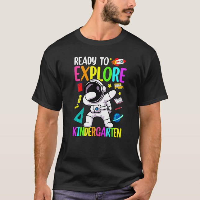 Camiseta Astronauta De Vuelta A La Escuela Listo Para Explo (Anverso)