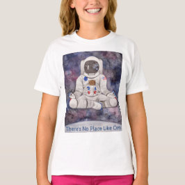 Camiseta Astronauta de yoga infantil no hay lugar como cami