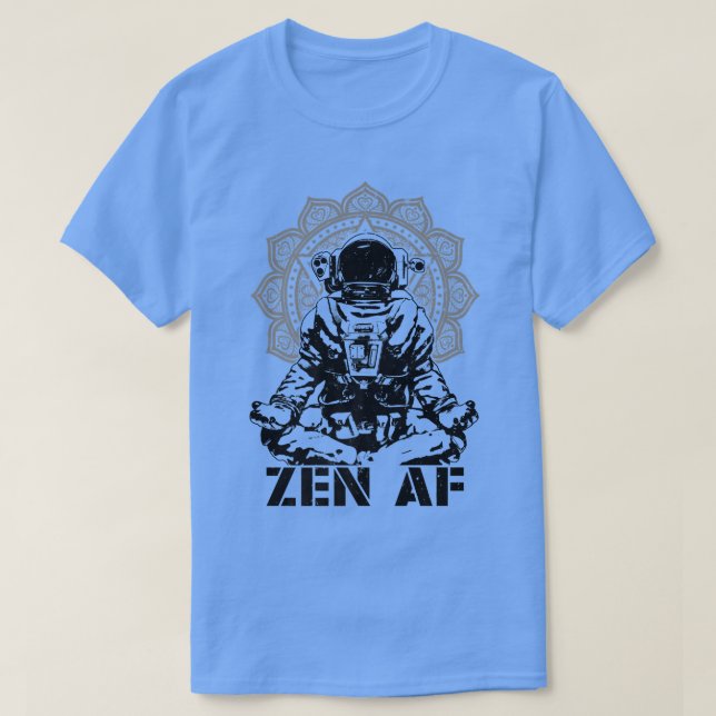 Camiseta Astronauta de yoga Zen AF Gracioso Mandala Meditac (Diseño del anverso)