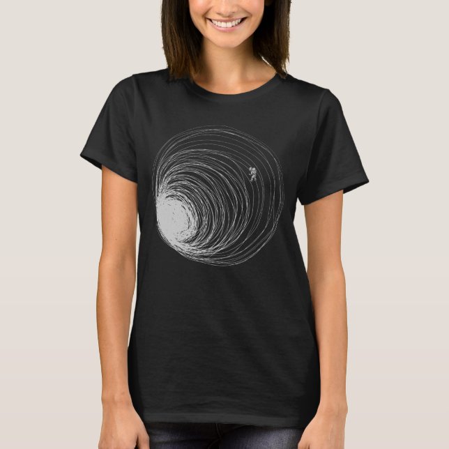 Camiseta Astronauta del agujero negro pierde unidad de Ilus (Anverso)