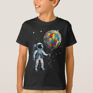 Camiseta Astronauta del autismo sostiene el autismo del pla