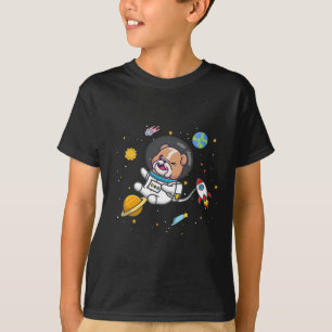 Camiseta Astronauta del bulldog