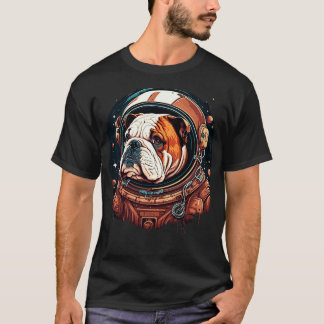 Camiseta Astronauta del bulldog