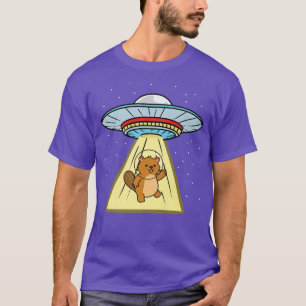 Camiseta Astronauta del castor del secuestro de Ufo