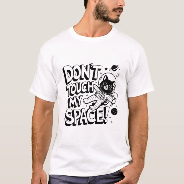 Camiseta astronauta del espacio de gatos (Anverso)