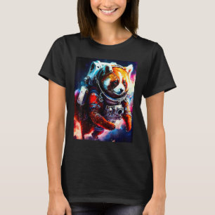 Camiseta Astronauta del espacio de oso rojo Panda Chicas có